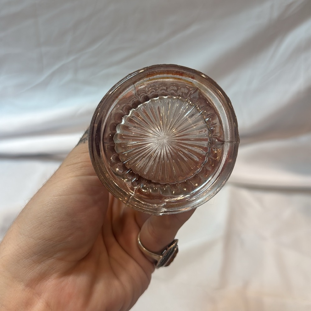 Vintage Carnival Glass Marigold Iridescent Glass Vase - Picture 3 of 4